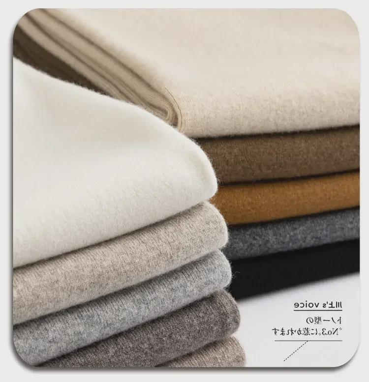 Women's High-Waist Wool Wide-Leg Pants - Autumn & Winter Drape Style