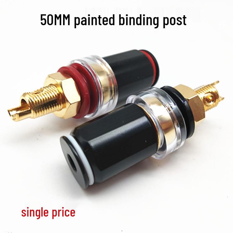 

Премиальные позолоченные клеммы для акустических систем - Черная медь, Беспаечная конструкция