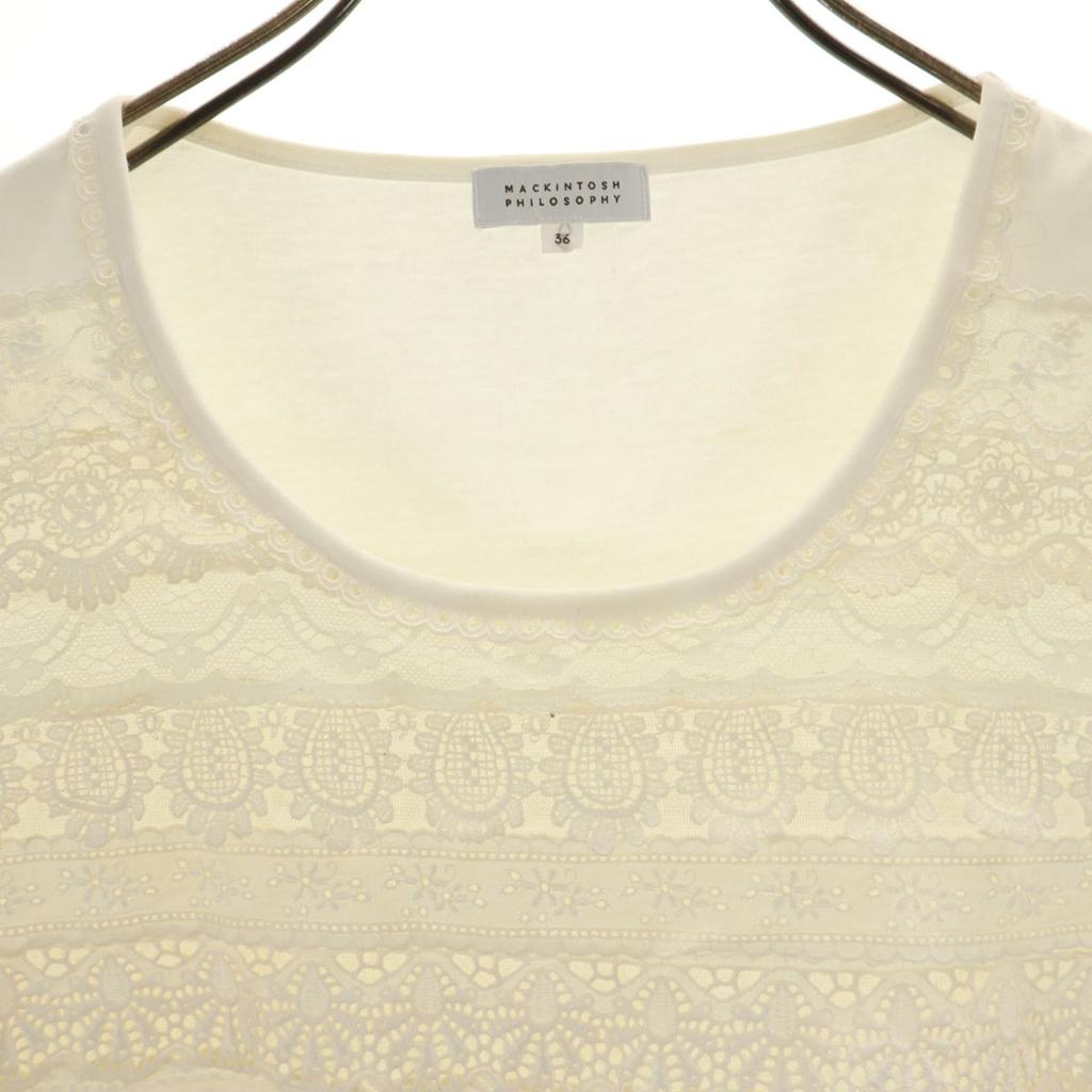 MACKINTOSH PHILOSOPHY No sleeve race Cut 36 Ivory Women Used