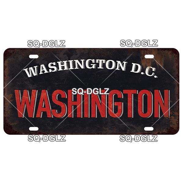 USA EAST City BOSTON MIAMI 15x30CM Plate Sports Tin Sign State Wall Decoration Metal Sign Home Decor Painting Plaques Art Poster