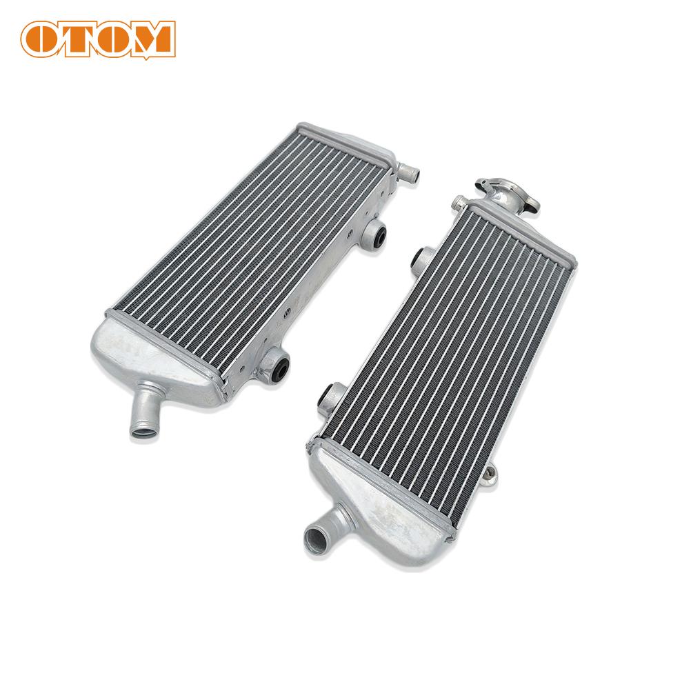 OTOM Motorcycle Left Right Radiator Engine Cooler Aluminium Cooling For KTM SXF XCF SMR HUSQVARNA FC FS 250 350 450 2007-2015