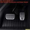 For Tesla Model Y Juniper 2025 Upgrade Foot Pedal Pads Non-slip Accelerator Brake Rest Performance Aluminum Mats Accessories