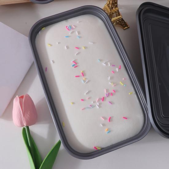 Weiches langsam aufsteigendes Kuchen-Quetschspielzeug Realistisches Taro-Creme-Dessert Fidget zur Stressbewältigung Tragbares Dekompressions-Gadget für Kinder Erwachsene Sensorisches Spielzeug
