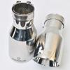 RE 1PCS Exhaust Tip 2.5 Inch Inlet 4 Inch Outlet 7.5" Long 304 Stainless Steel Slant Mouth Double-layer Exhaust Tailpipe Tip Do