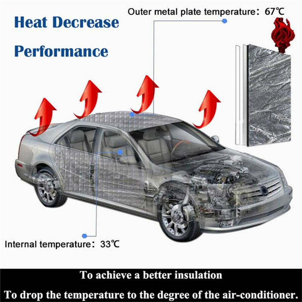Engine Heat Mat Sound Deadener Firewall Noise Accessory Parts