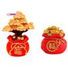 S-1Pc Chinese Feng Shui Money Tree Office Home Table Feng Shui Money Tree Cabinet Craft Plants Gift Stone Decorations Good Luck