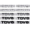 3D ABS Chrome Black Letters SDV6 SDV8 TDV6 TDV8 Logo Car Rear Trunk Emblem Badge Stickers for Range Rover Sport Accessories