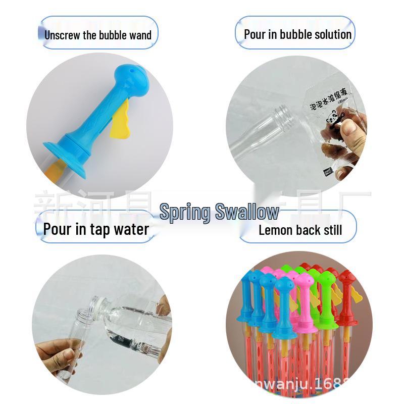 Large Bubble Wand Rapier for Street Vendors - Creative Toy with Concentrated Bubble Liquid