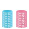 20pcs Durable Boy or Girl Gender Reveal Bracelets Team Boy Girl Wristband  Baby Shower Decoration