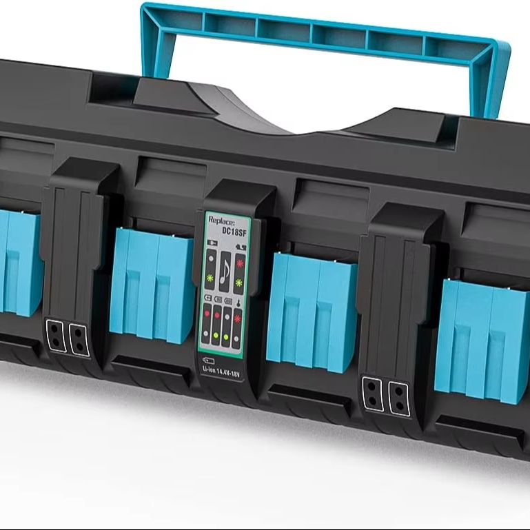 

Battery Charger DC18SF 18V 4-port for Makita 14.4V-18V battery BL1850 DC18RD DC18RC EU чёрный