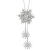 Autumn And Winter Snowflake Sweater Chain Rotating Tassel Long Temperament Necklace Women'S Versatile Clothing Rotating Snowflake
