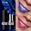 VIBELY Blue Siren Warm Sense Farbwechselnder Lippenstift, langanhaltend, wasserfest, warmer Lippenstift, blauer Perlmutt-Lippenstift