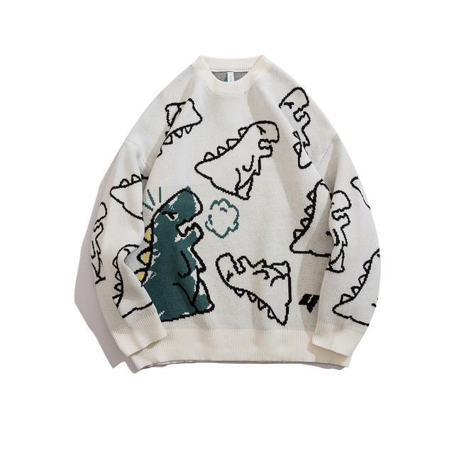 Unisex Dinosaur Knitted Wool Sweater