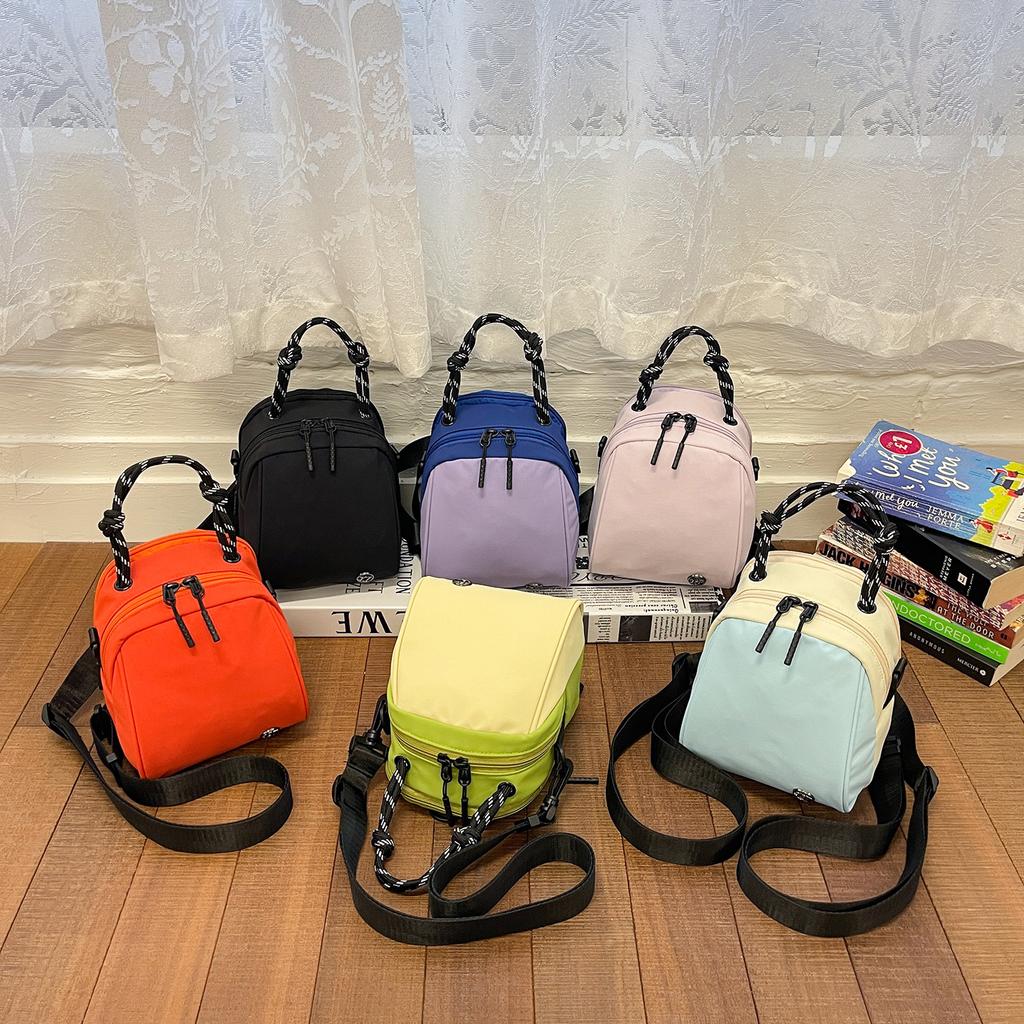 Schoolbag1011 Classic Japanese New Lightweight Simple Handbag Korean Large Capacity Shell Bag One Shoulder Crossbody Backpack