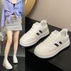 Leder Dicksohlige Erhöhende Kleine Weiße Schuhe Damenschuhe 2025 Herbst Neu Atmungsaktive Lässige Sportschuhe Vielseitige Boardschuhe Damen