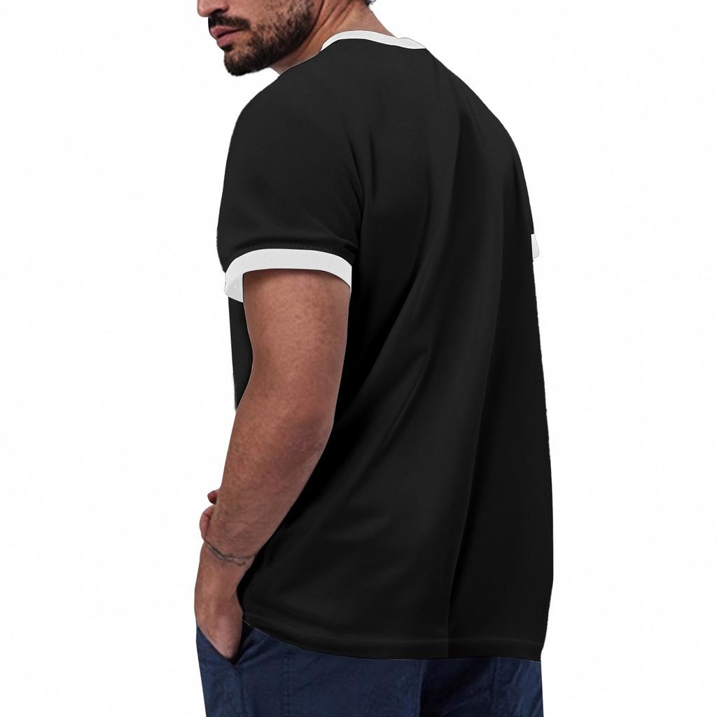 Herren Casual Kurzarm Sport Fitness Farbe Herren T-Shirt Basisshirt