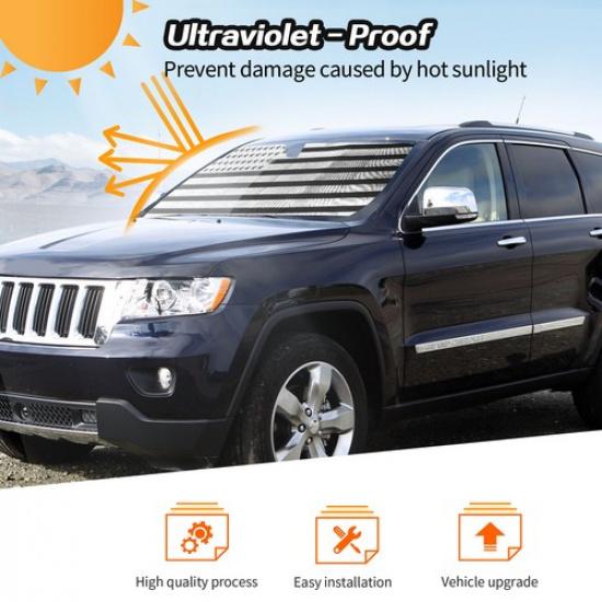 Front Window Windshield Visor Sun Shade Protector for Jeep Grand Cherokee 2011+