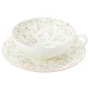 Noritake Tea Cup & Saucer, 180cc, Cutie Rose Design, Microwave-Safe, Bone China, T58043A/9940