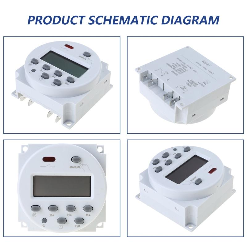 Digital Timer Switches 7 Day Programmable Timer Relays Digital Timer Switches Electronic Timers for Appliances Enduring