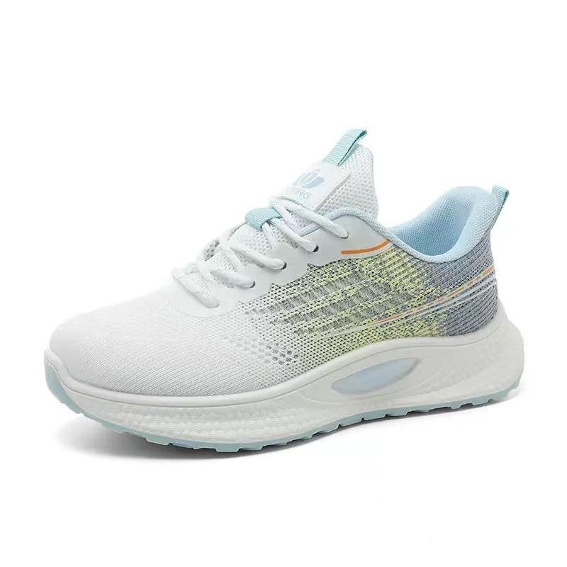 Summer Fly-woven Women's Shoes Mesh Shoes Sports Running Shoes Women's Versatile Fashion Trendy Shoes