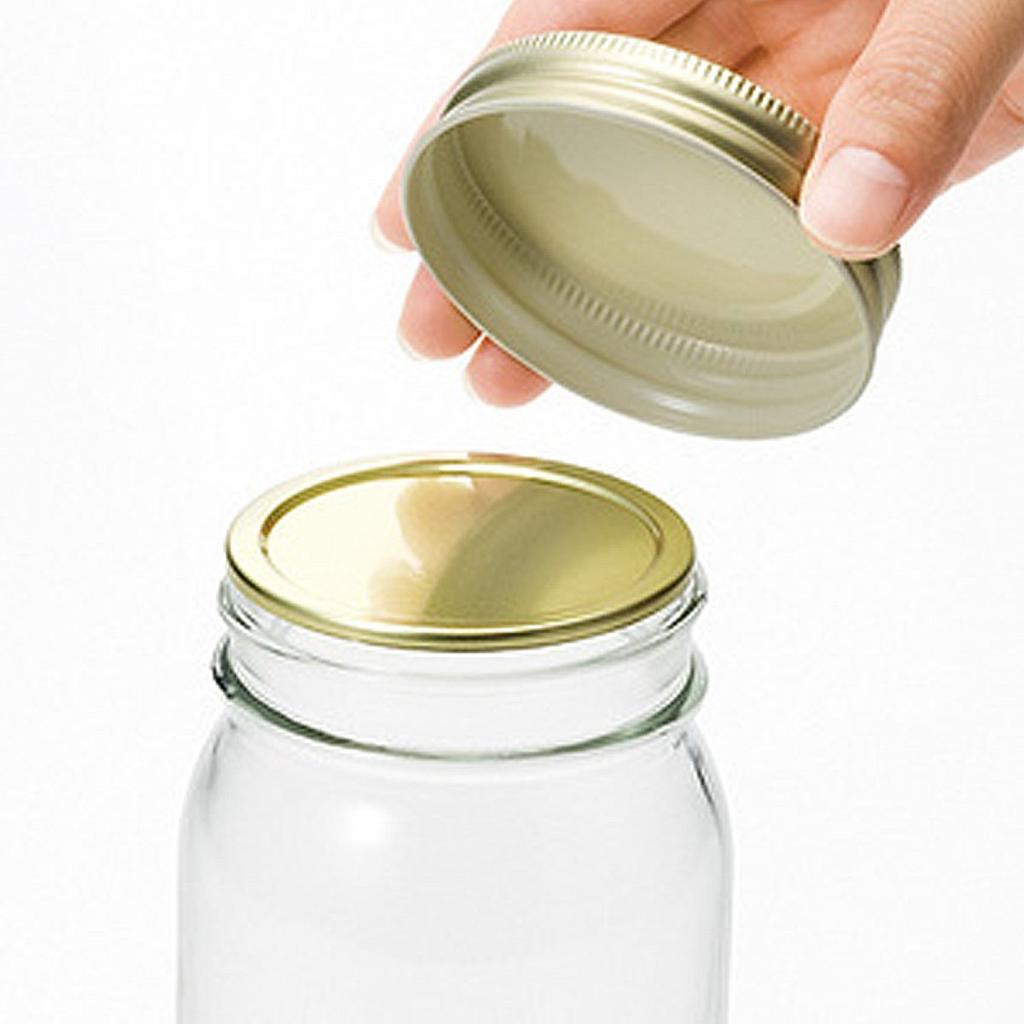 ADERIA Set of Made In Glass Storage Airtight Containers for Coffee Double M6656 Double-Cap Containers, 475ml, 6, Japan, Containers, Canisters,
