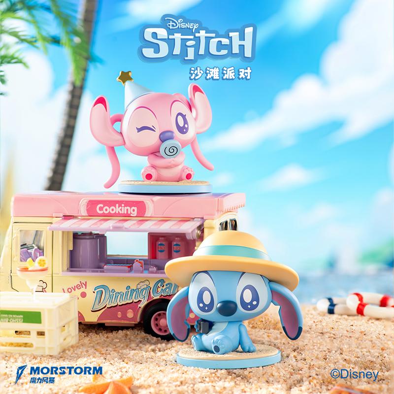 Disney Stitch Beach Party Mystery Blind Box Summer Edition Collectible Toy Figure Desk Decor For Kids Trendy Christmas Gift
