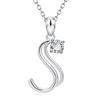 Fashionable Diamond Necklace In European and American 26 English Letters