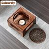 Legged Zen Walnut Warm Four Tea Stove Handamde Solid Wood Candle Heating Base Chinese Style Cooker Tea Aromatherapy Tea Ceremony