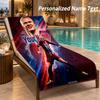 Custom Text Erling Haaland Print Beach Towel Large Towel For Home Bathroom Beach