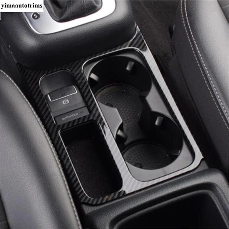Car Central Control Water Cup Holder Frame Cover Trim Accessories Fit For VW Tiguan MK1 2008 2009 2010 2011 2012 2013 2014 2015