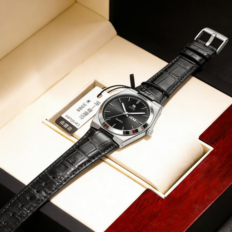 Unisex Watches Waterproof Quartz Watch Wath Business Double Date Quartz Watch