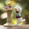 Cartoon Resin Dog Miniature Garden Ornament Creative Craft For Gift Home Use