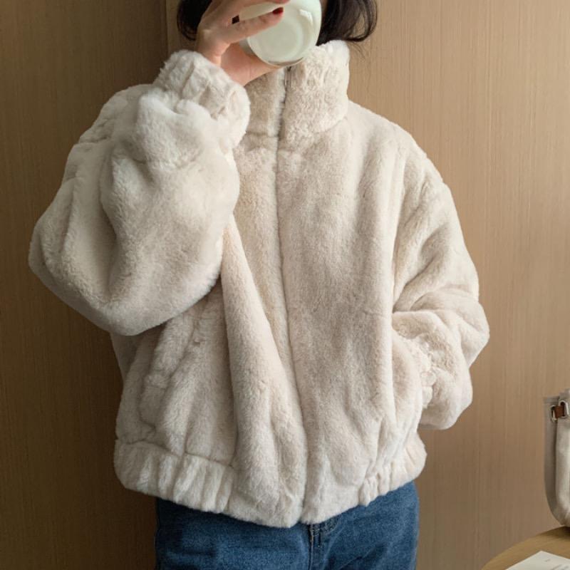 

Женская куртка из толстого плюшевого хлопка XL