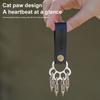 Outdoor Leather Cat Claw Stainless Steel Keychain Multifunctional Key Chain Camping Keychains Quick Hanging Hiking Accessories