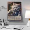 Badass Cats Wall Calendar 2026, Funny CatCalendar With 12 Hilarious Photos, Humor Wall Calendar For Home Or Decor