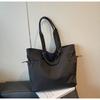 Canvas bag female college student new summer versatile shoulder handbag large capacity commuter tote bag