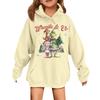 Children's Fashionable Casual Long-sleeved Loose Christmas Print Pullover Hooded Sweatshirt