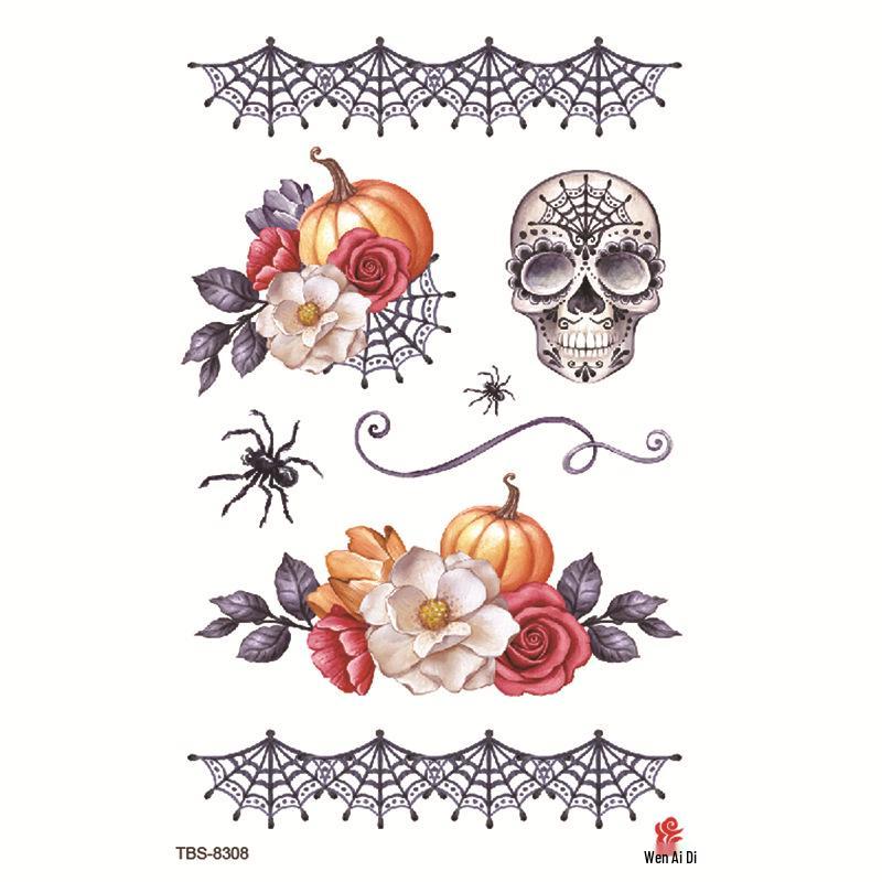 Wasserdichte realistische Halloween Horror Tattoo-Aufkleber