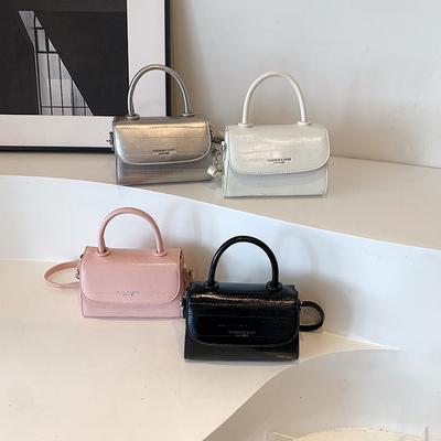 Niche Versatile Handbag, Small Square Bag, Fashion Shoulder Bag, Foreign Women'S Bag, Textured Pu Crossbody Bag