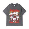 275 GSM Washed T-shirts 100% Cotton Dandadan V30 Turbo Granny Print Unisex Heavy Cotton T Shirt