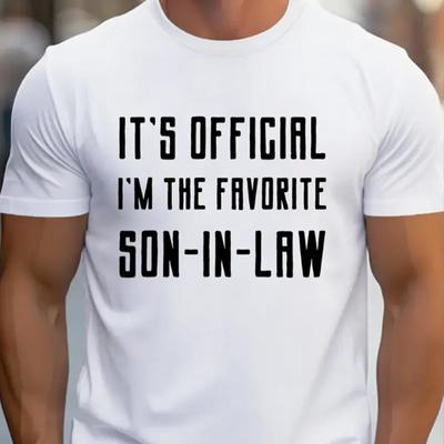 New Summer Men's Fashion T-shirt Personality Black and White Letters Printed Men's T-shirt Top