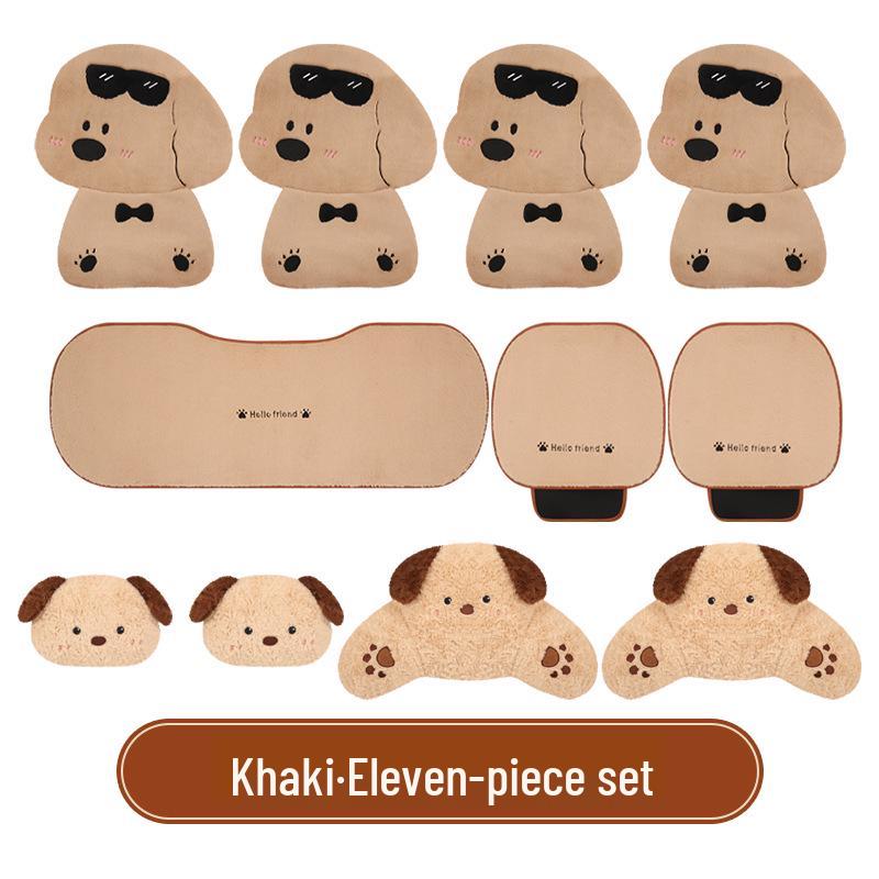 Winter Plüsch Autositzkissen aus Kaninchenfellimitat - Niedlich und warm für Haustiere