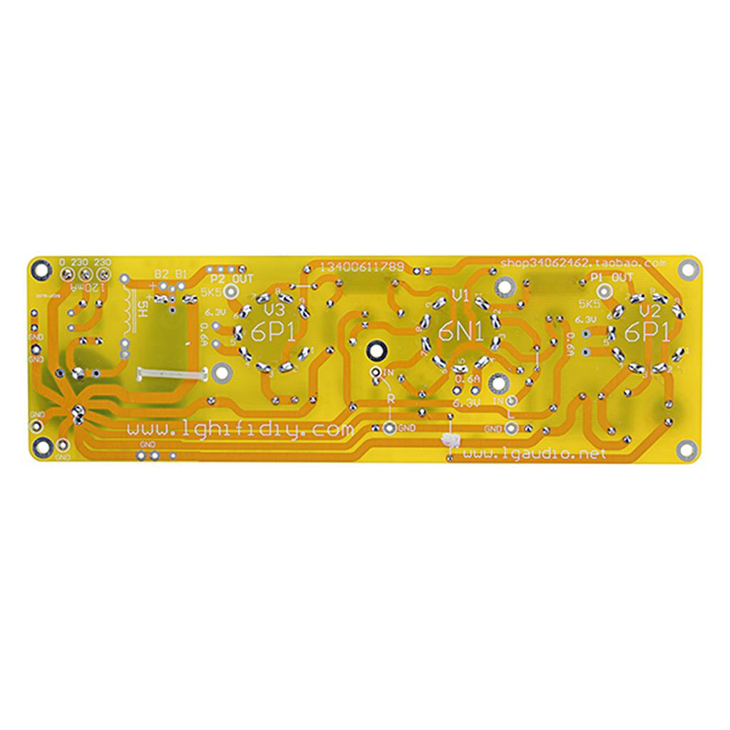 6N2/6N1 6P1 3W*2 HiFi Stereo Vacuum Tube Amp Power Amplifier PCB Bare Board MV E