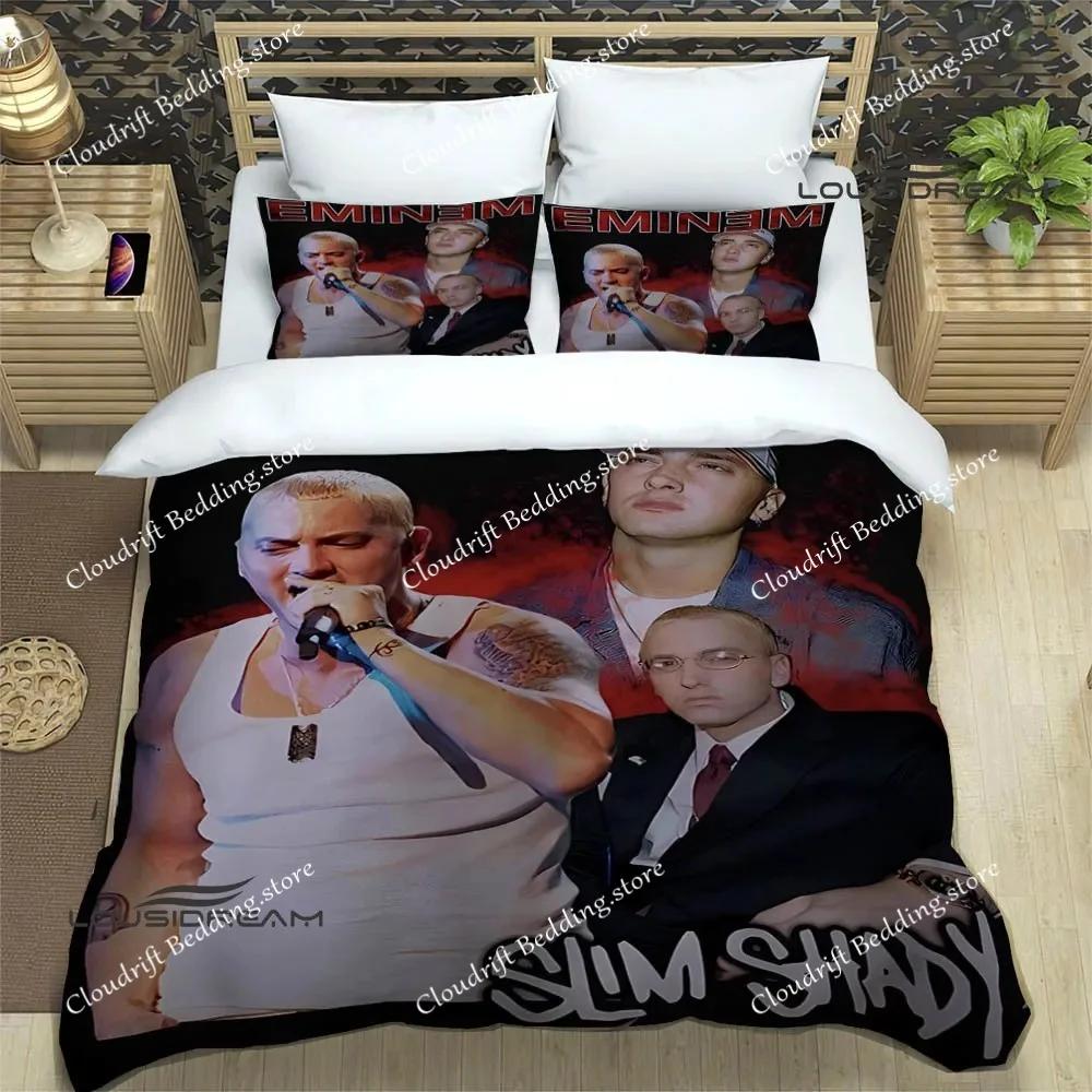 Eminem Hip -hop Singer Print Bedding Sets Exquisite Bed Supplies Set Duvet Cover Comforter Set Bedding Set Luxury Birthday Gift0