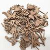 Amosfun 30pcs Laser Cut Wood Embellishment Hollow Out Wooden Rose Flower Shape Wood Discs Unfinished Wood Cutout for Arts Crafts DIY Decoration