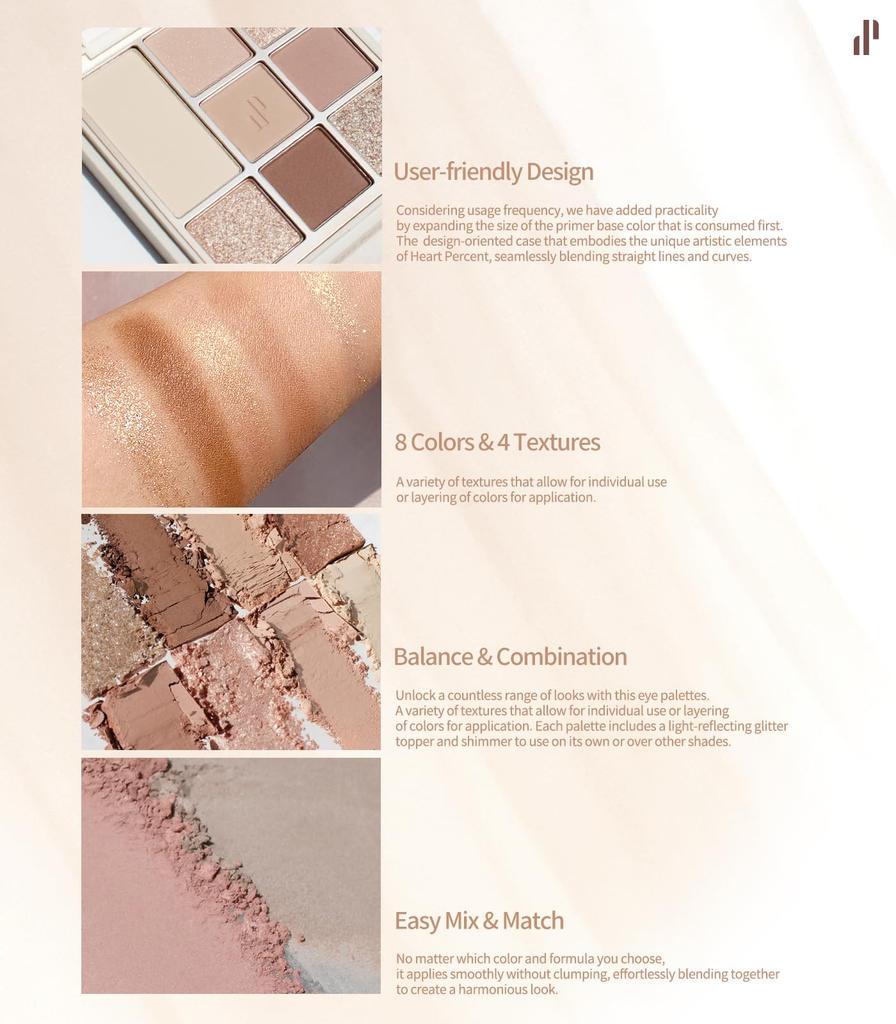 Dote On Mood Eye Palette Another Nude [Heart Percent] (04 Facets)