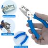 1PC Single Hole Punch 1/4” Paper Hole Puncher for Crafts, One Hole Puncher with Blue Soft Grip Handle, Handheld Circle Punch for Paper Crafts