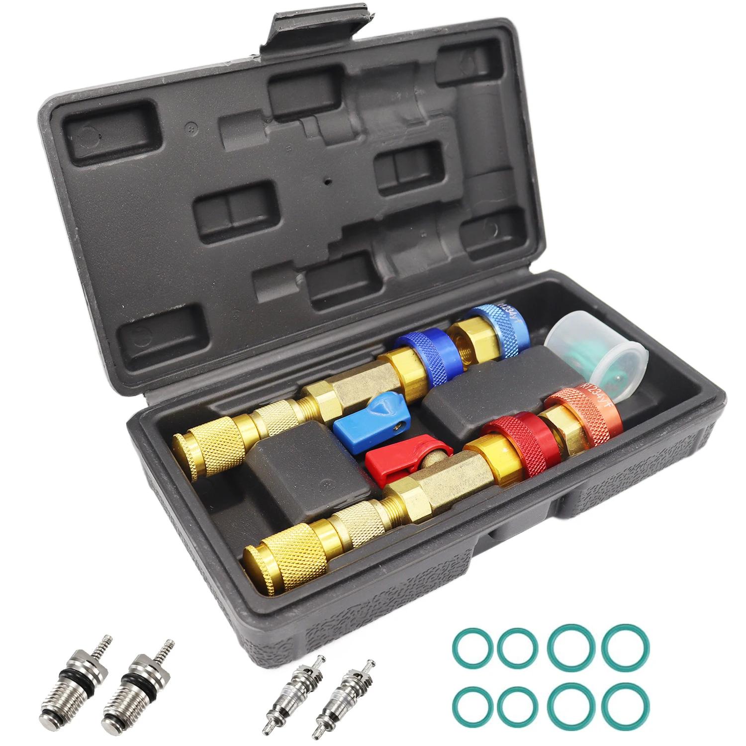 

R134A Автомобильный Кондиционер Хладагент Бесплатный Съемник Золотника, Установщик, Инструмент для Золотника Высокого и Низкого Давления Кондиционера