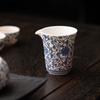 Suet jade porcelain full color high-grade uniform cup tea dispenser Kung Fu tea set fair cup tea dispenser light luxury tea sea