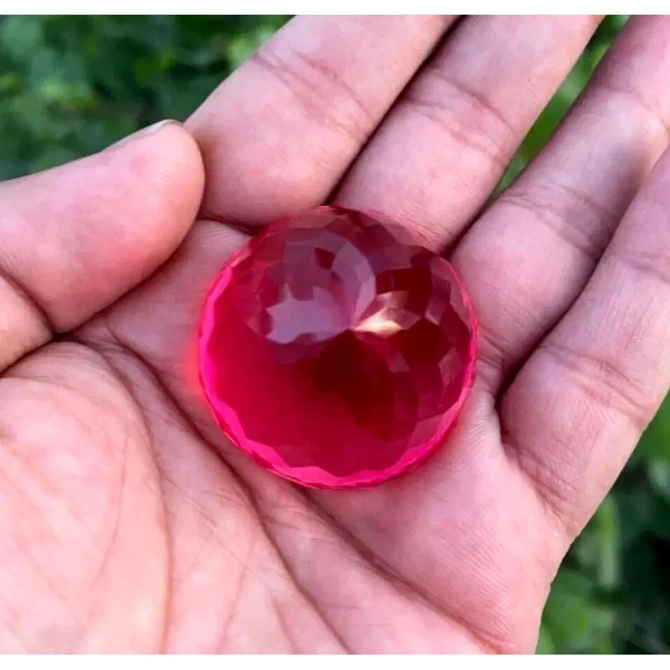 Excellent Padparadscha Natural Ceylon Superb Round Shape Loose Gemstone